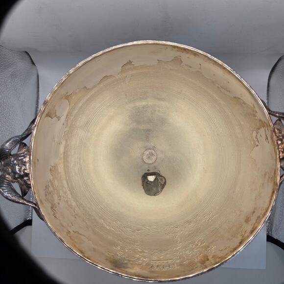 Early 20thC Silverplate Ram Head Beverage Urn Samovar w Lid & Working Spigot - Picture 10 of 16